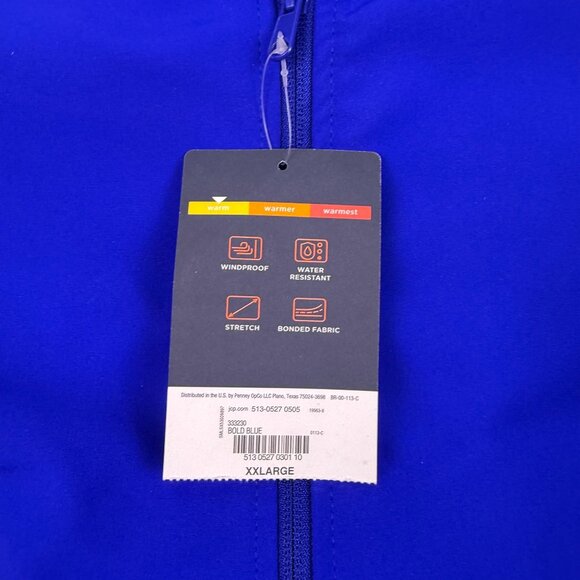 St.John’s Bay Mens Blue Zip-Up Vest Lightweight Outerwear Size XXL - New - Picture 6 of 12